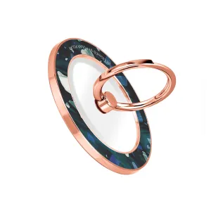 Nordic Terrazzo Gem - Rose Gold MagSafe Phone Grip and Ring Holder Stand