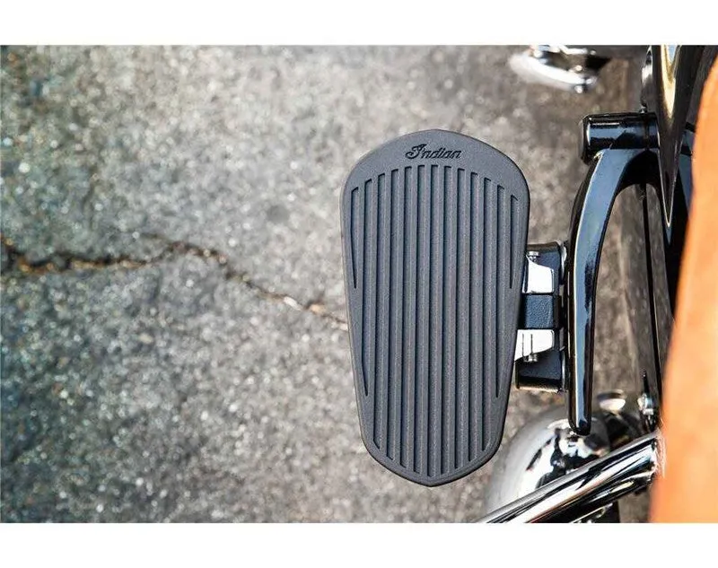 Passenger Floorboards with Pads in Chrome, Pair (Heavyweight)