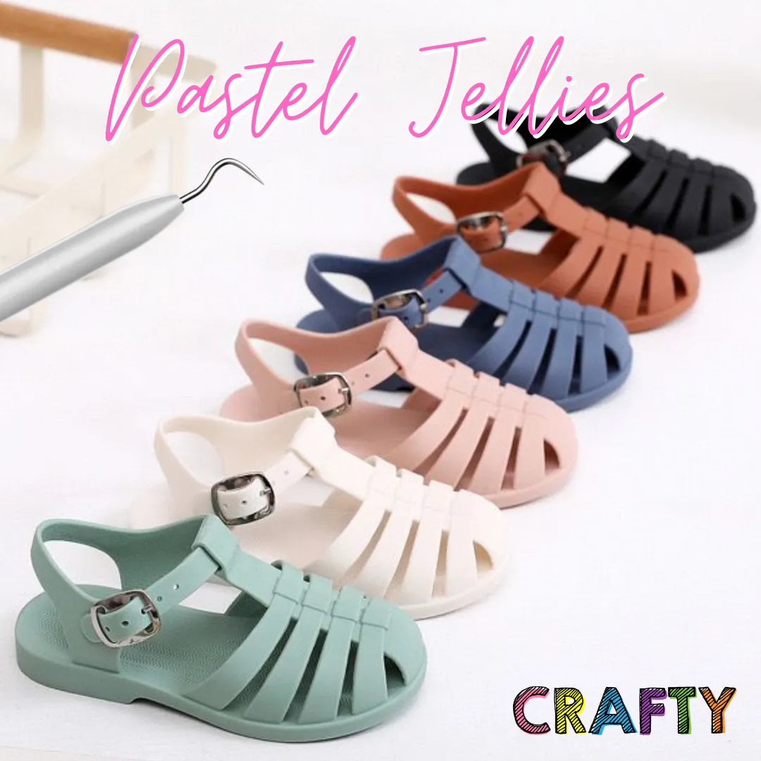 Pastel Jelly Sandals - Pink