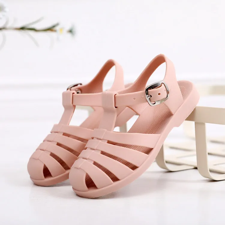 Pastel Jelly Sandals - Pink