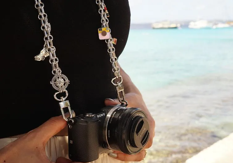 Patricia Silver Bag and Camera Chain