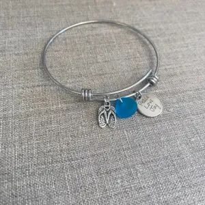 Peace ♡ Flip Flops Beach Bangle
