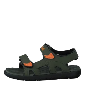 Perkins Row 2-strap Dark Green W Org