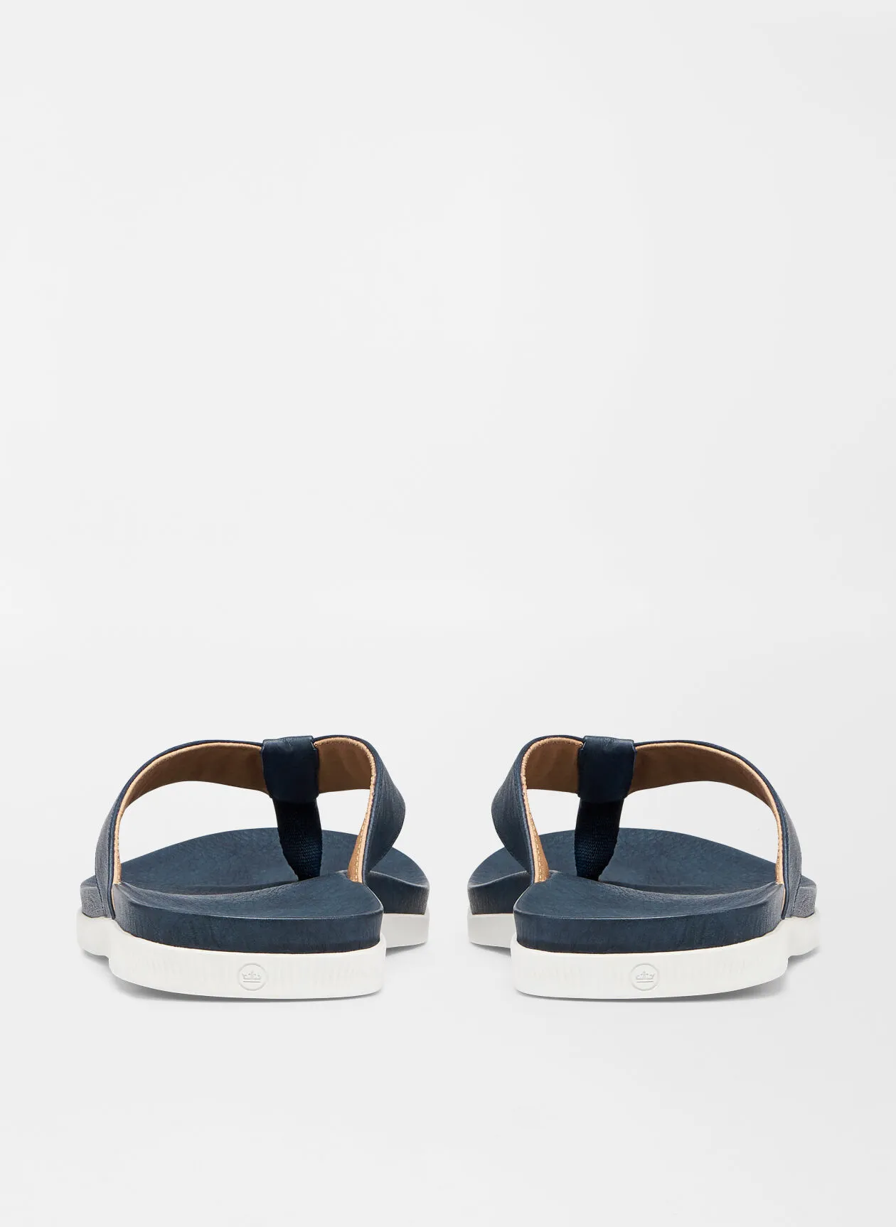 Peter Millar Men's Hyperlight Slide Nubuck Flip Flop - NAVY