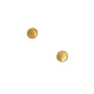 Philippa Roberts - Small Round Flat Studs in Vermeil
