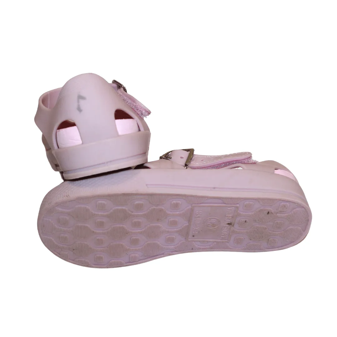 Pink Velcro Jelly Shoes