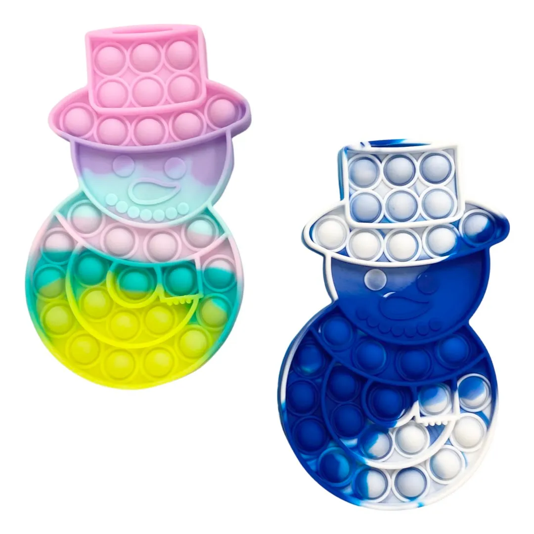 Pop It Fidget Snowman - 2 Colors