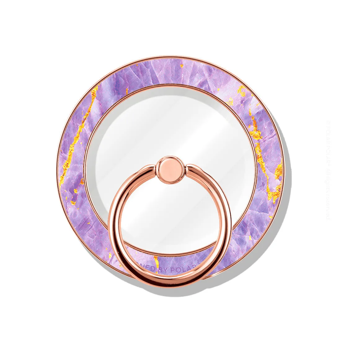 Princess Purple - Rose Gold MagSafe Phone Grip and Ring Holder Stand