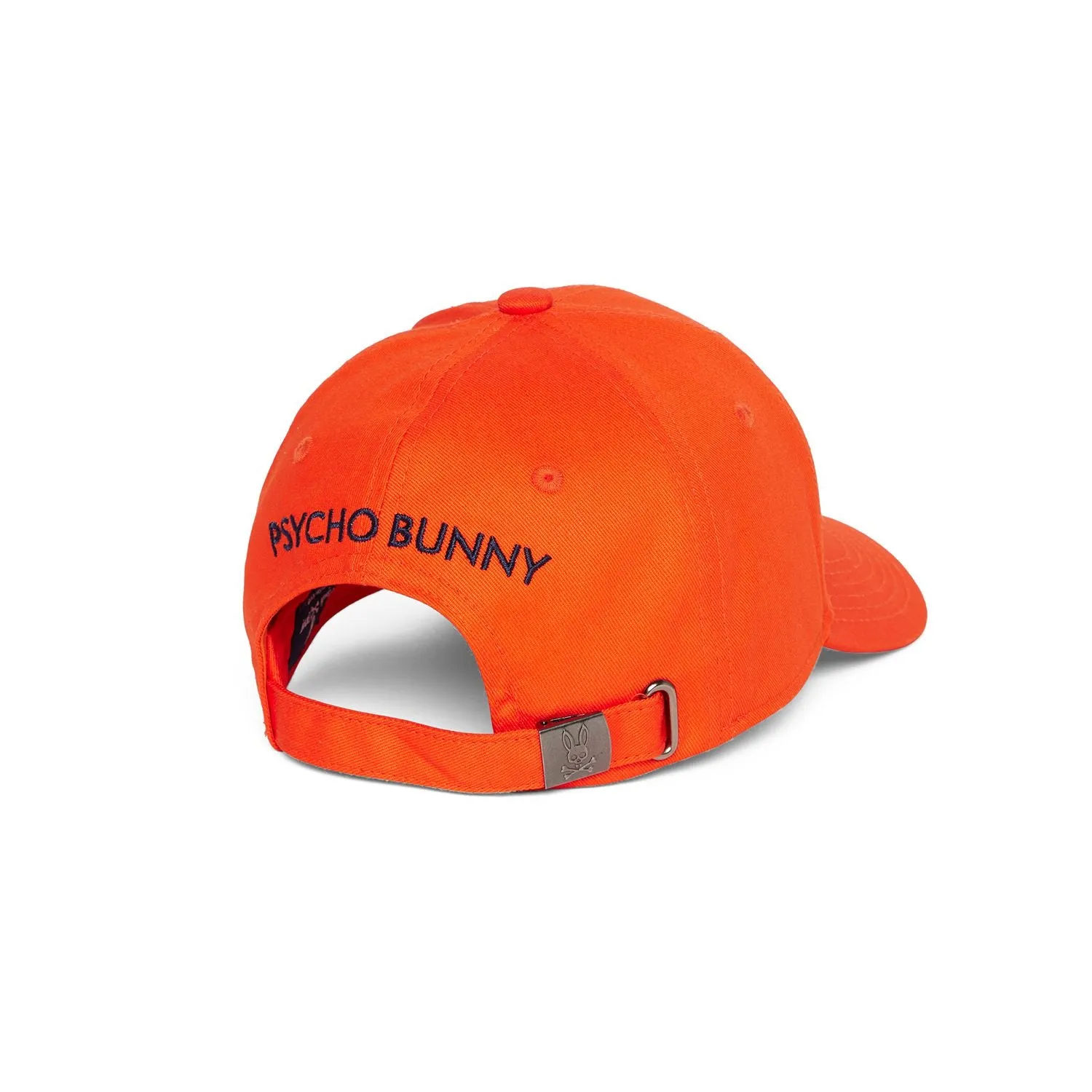 Psycho Bunny Chester Embroidered Baseball Hat - Tangerine Tango