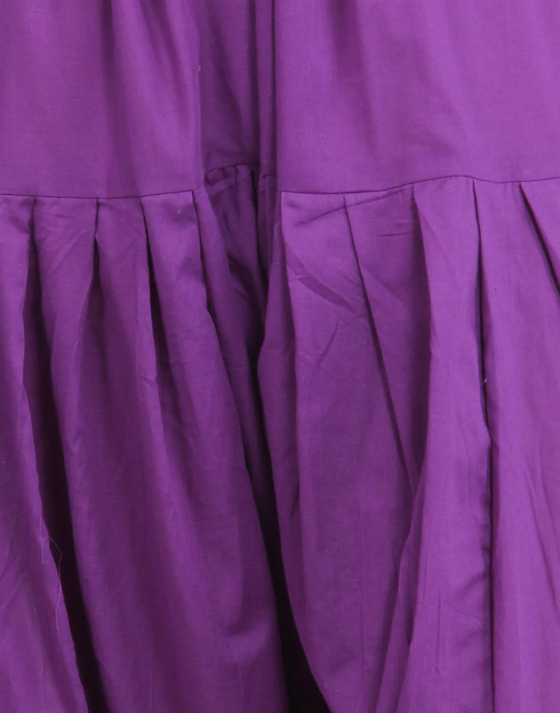 Purple Cotton Patiala Salwar And Dupatta Set