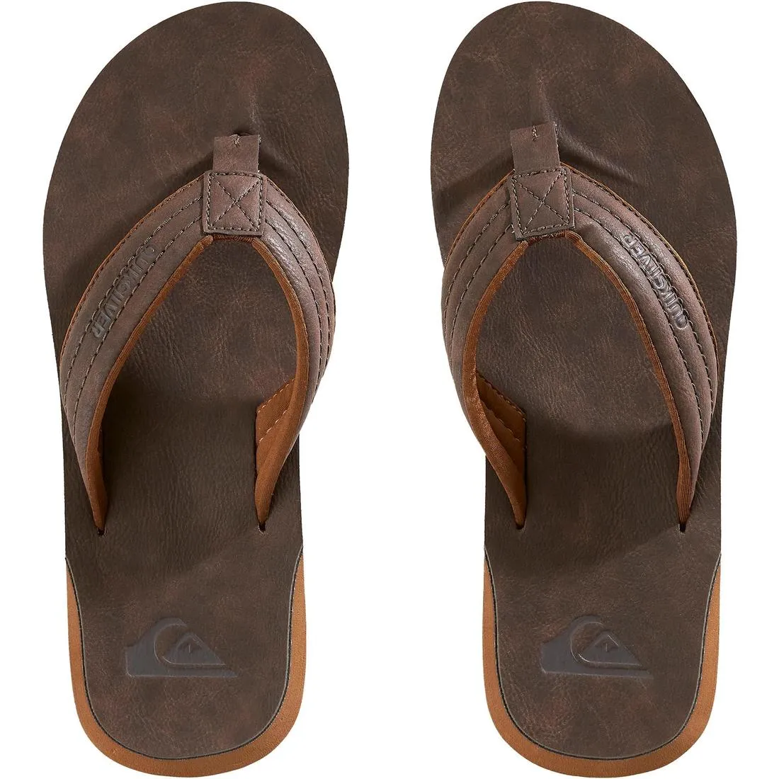 Quicksilver Carver Men's Flip-Flops - Brown