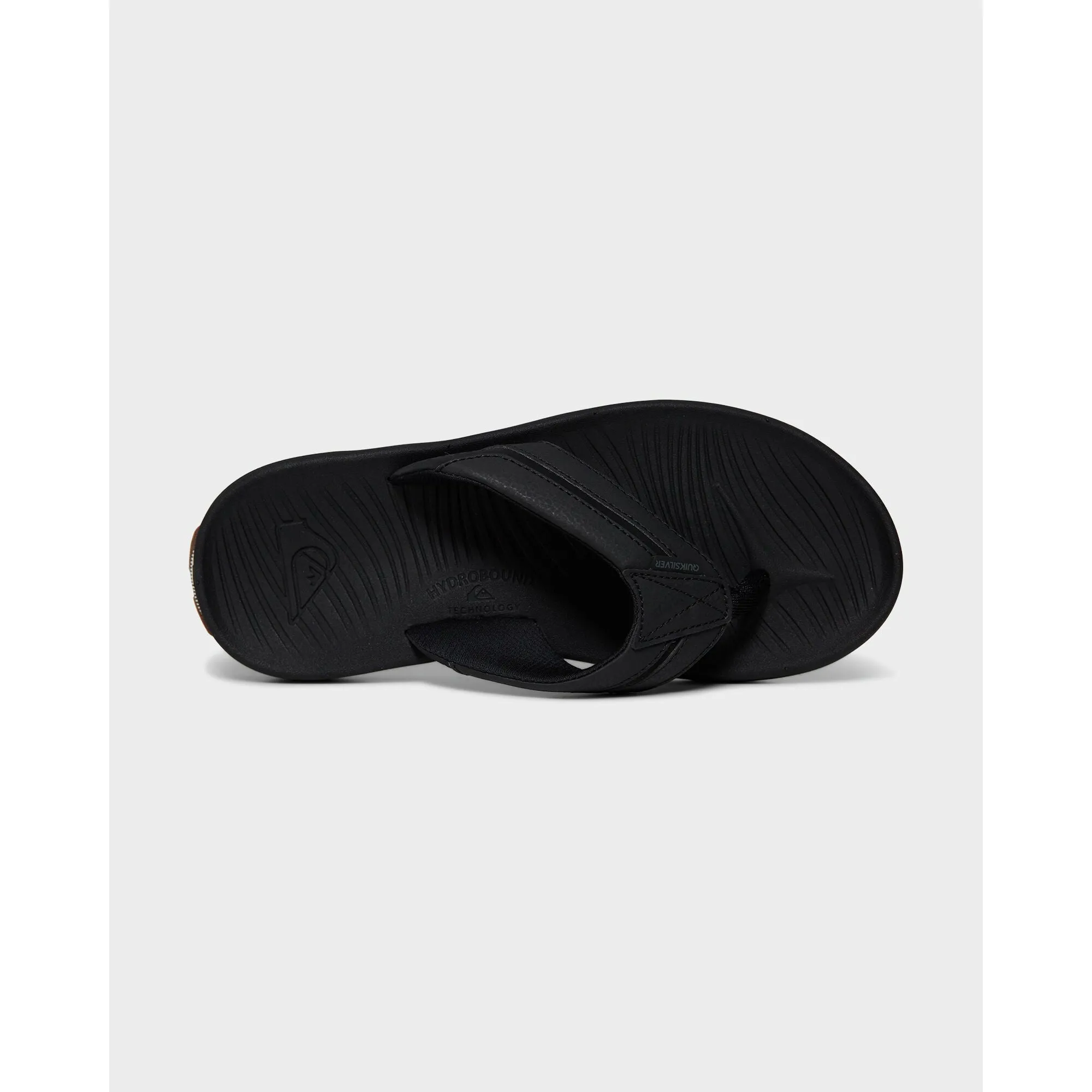 QUIKSILVER TRAVEL OASIS BLACK BLACK BROWN JANDAL