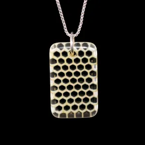 "Asimi" Rectangular Honeyglass Necklace