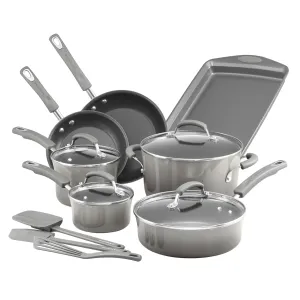 Rachael Ray Classic Brights 14pc Cookware Set with Bakeware and Tools