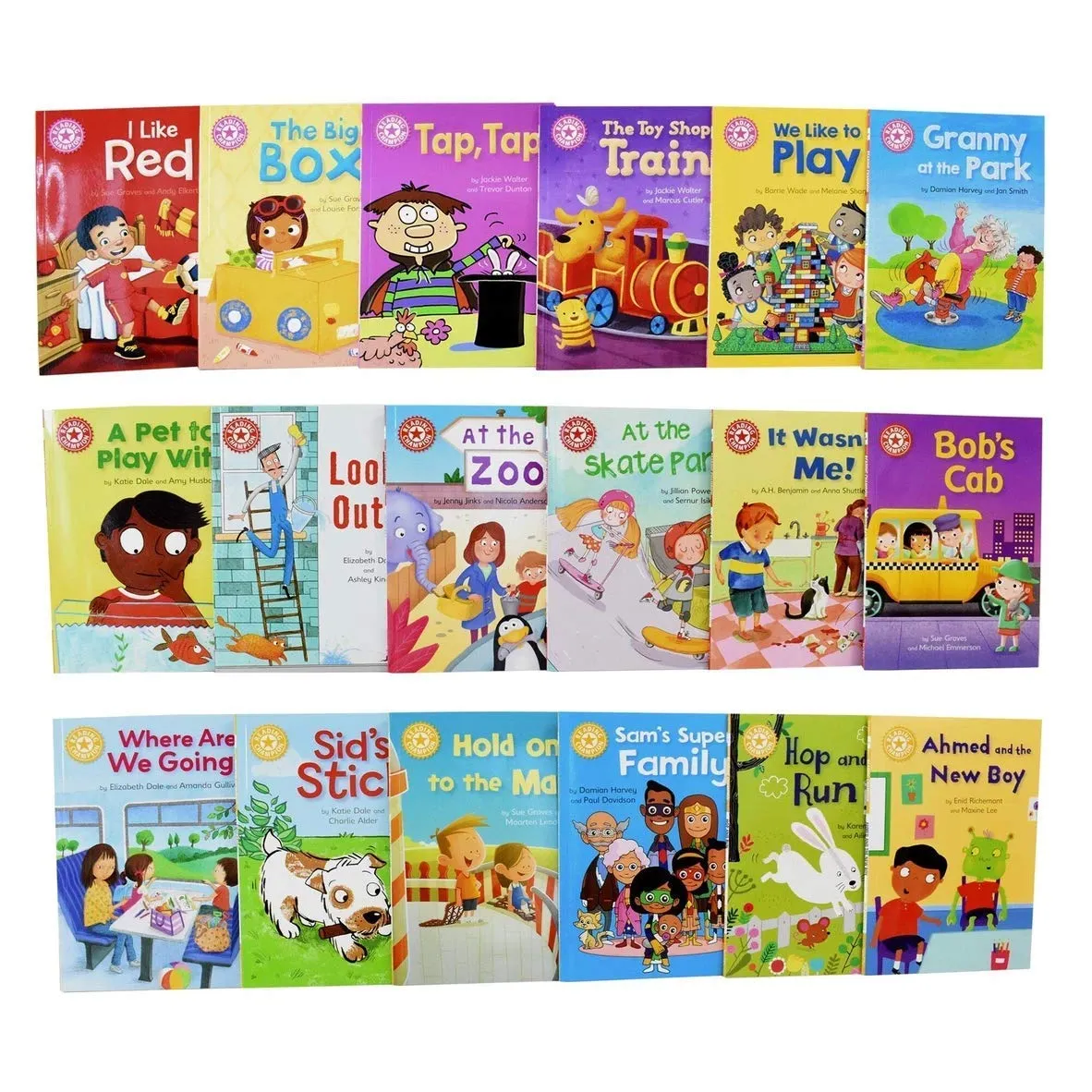 Reading Champions for New Readers 30 Books Set Level 1 to 5 (Beginners Collection Series 1)