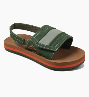 Reef Little Ahi Sliders  - Tan/Olive