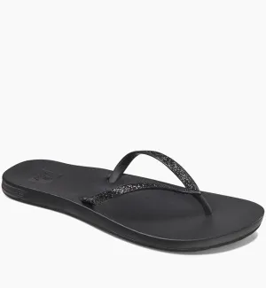 Reef Womens Cushion Bounce Stargazer Flip Flops  - Black
