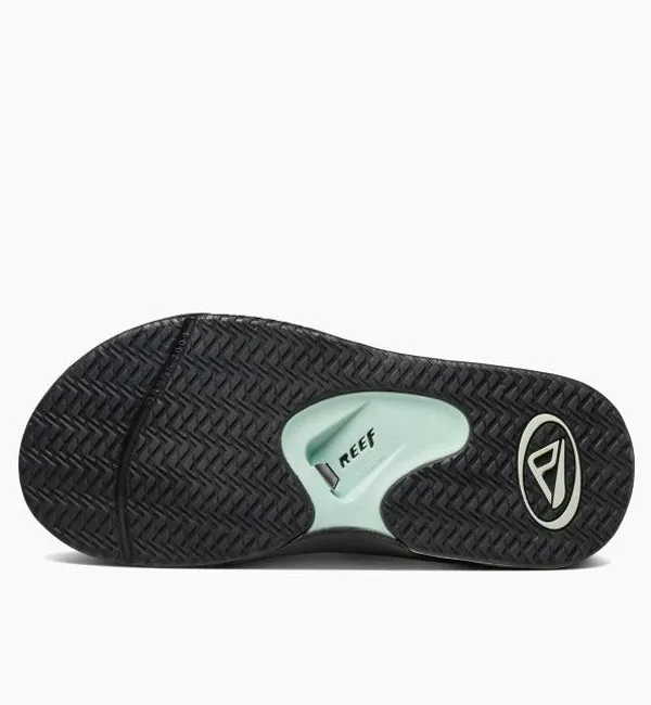 Reef Womens Fanning Flip Flops  - Grey/Purple
