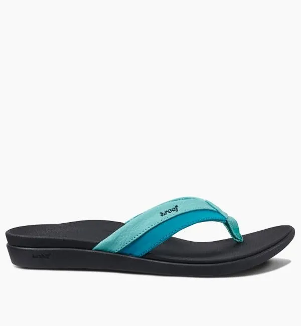 Reef Womens Ortho-Bounce Coast Flip Flops  - Aqua