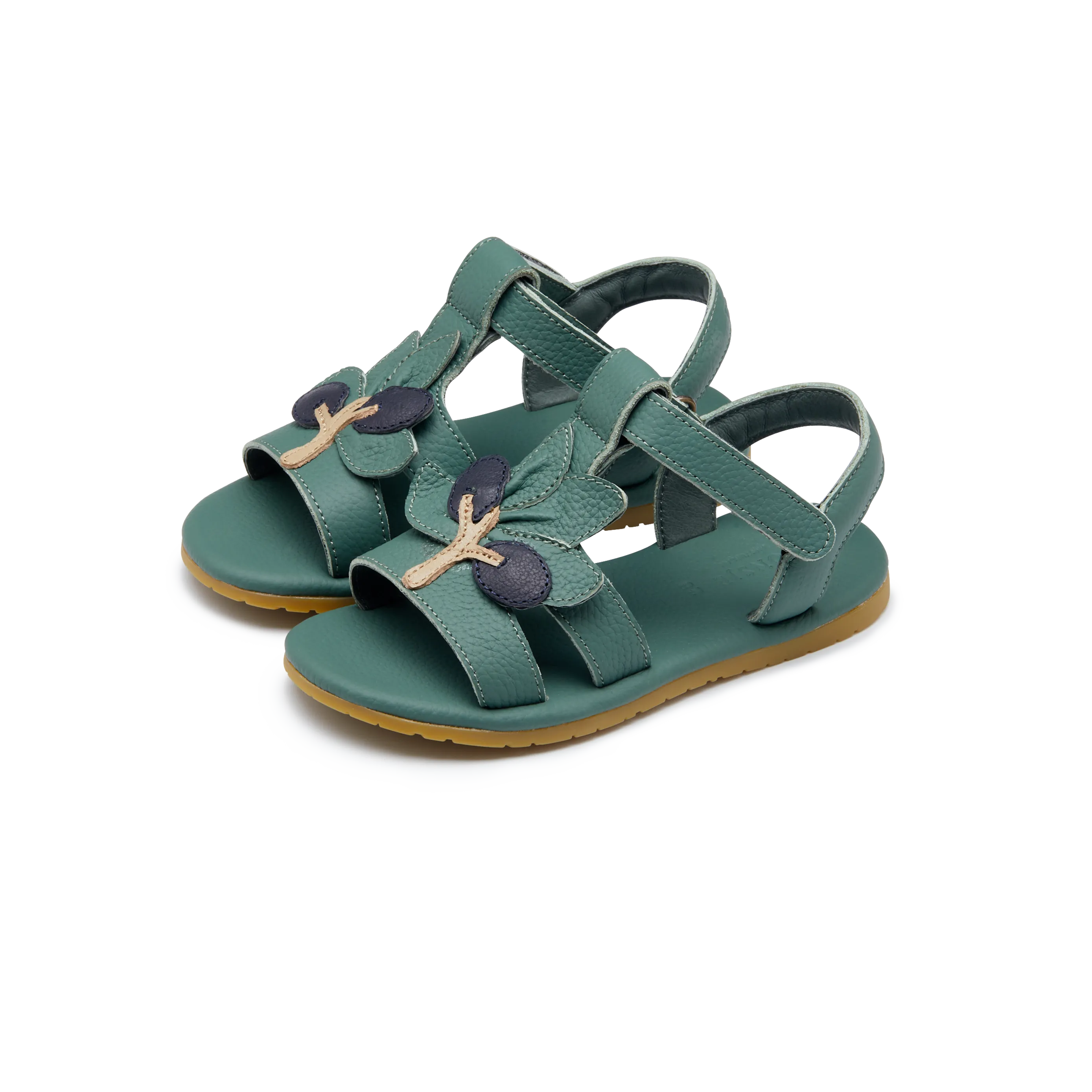 Reemy Sandals | Olives | Jade Leather