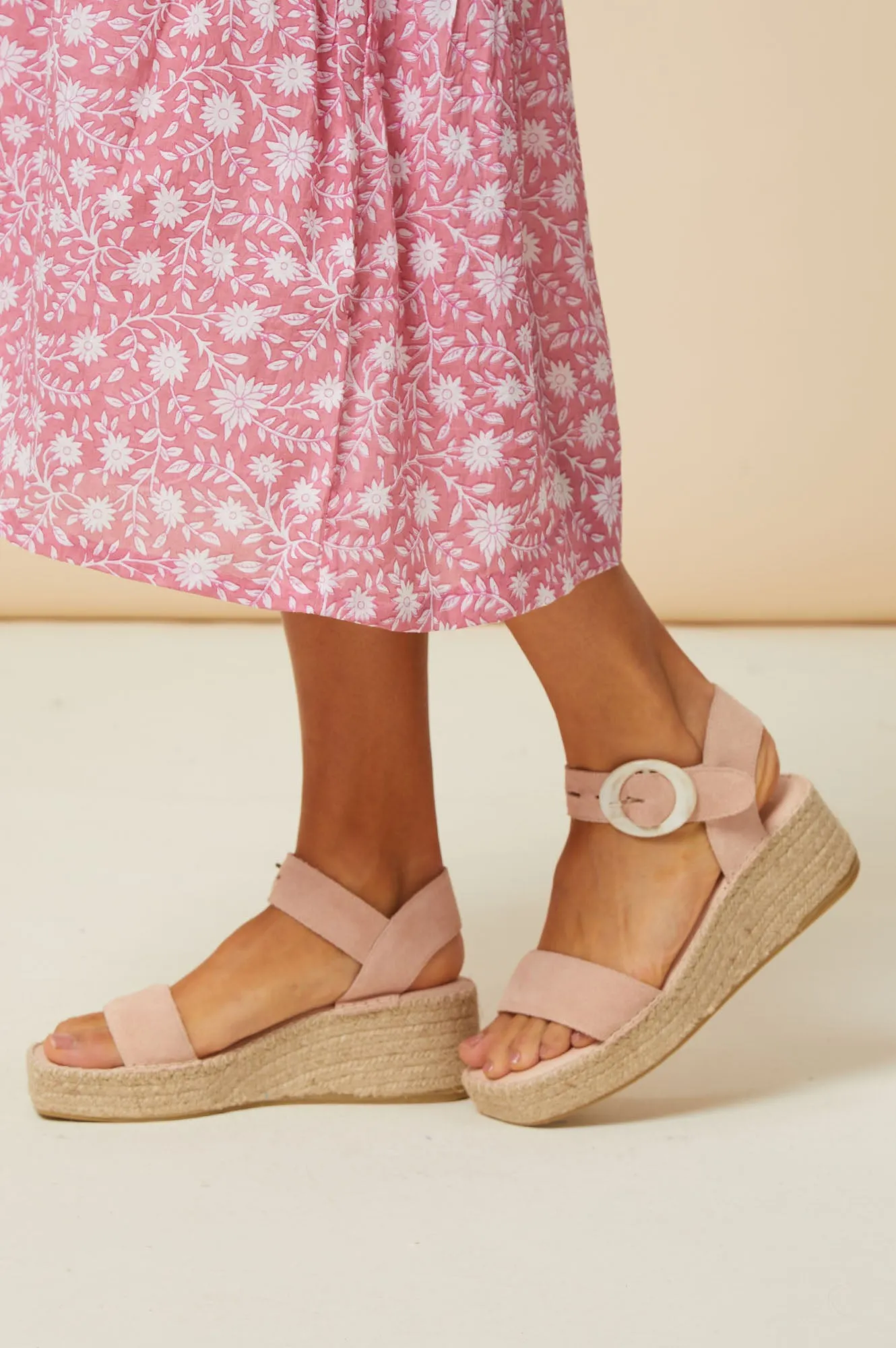 Rhodes Sandal | Rosa