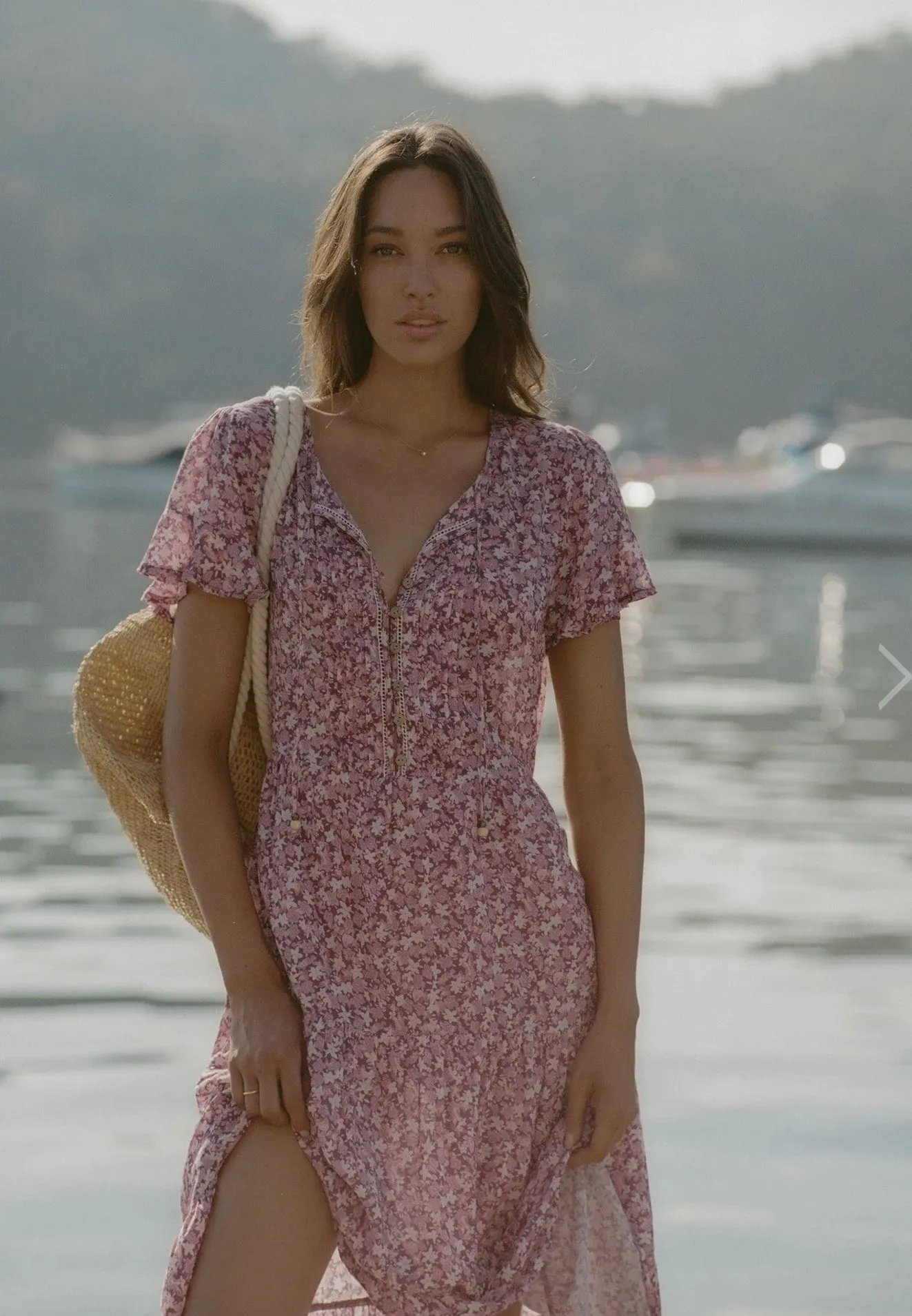Riley Ditzy Babydoll Maxi Dress