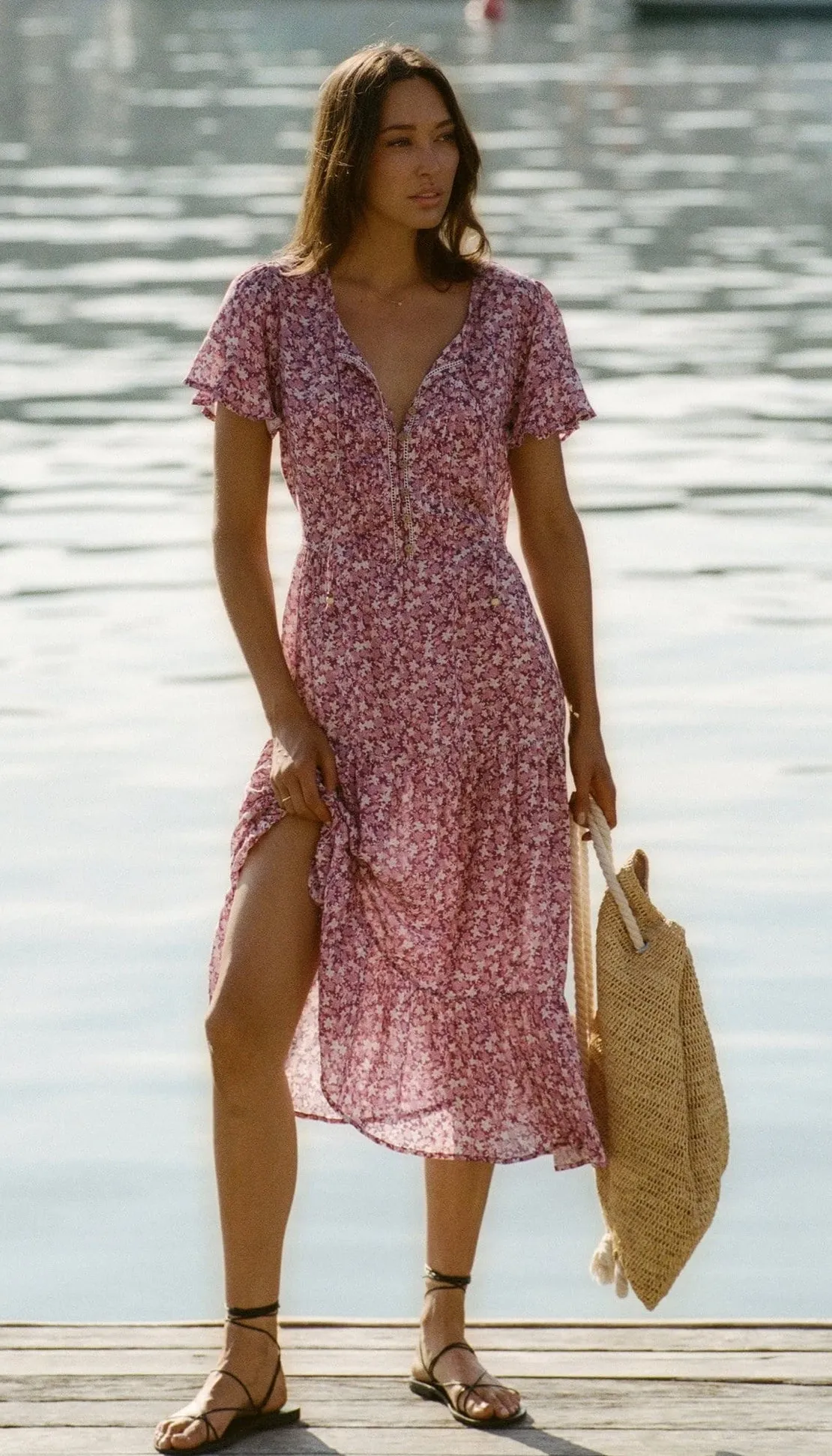 Riley Ditzy Babydoll Maxi Dress