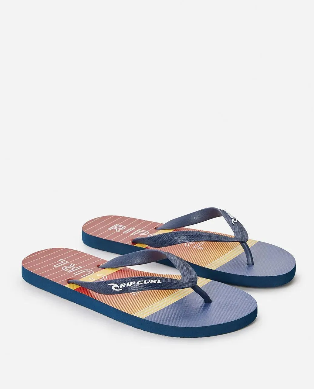 Rip Curl Breakers Bloom Mens Flip Flops Terracotta