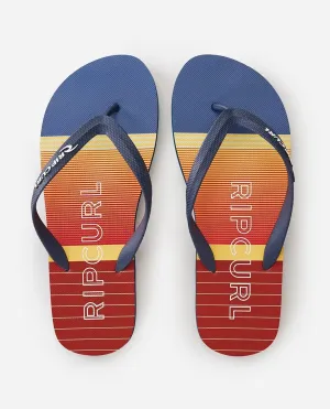 Rip Curl Breakers Bloom Mens Flip Flops Terracotta