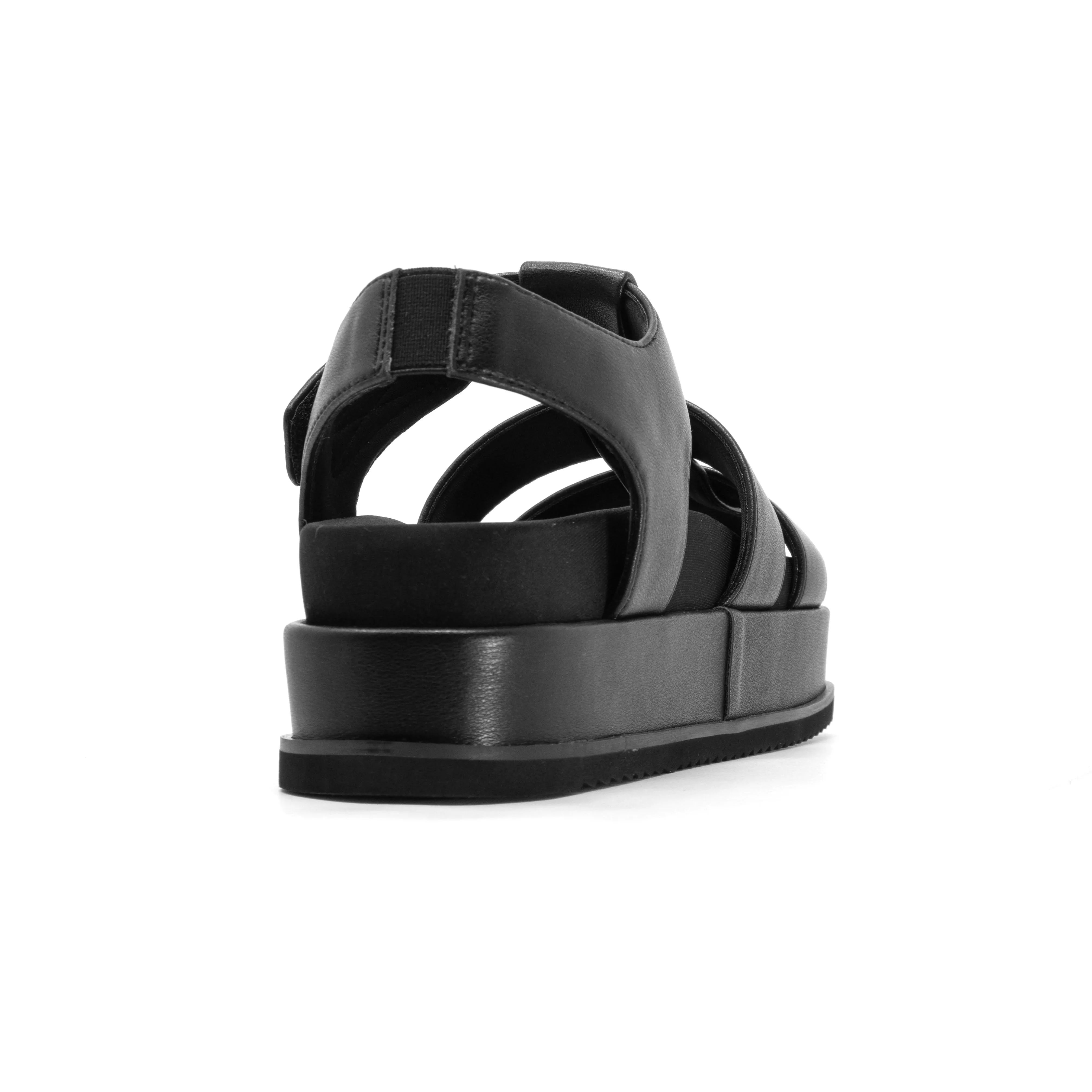 ROAM 90'S STACK PLATFORM BLACK VEGAN LEATHER