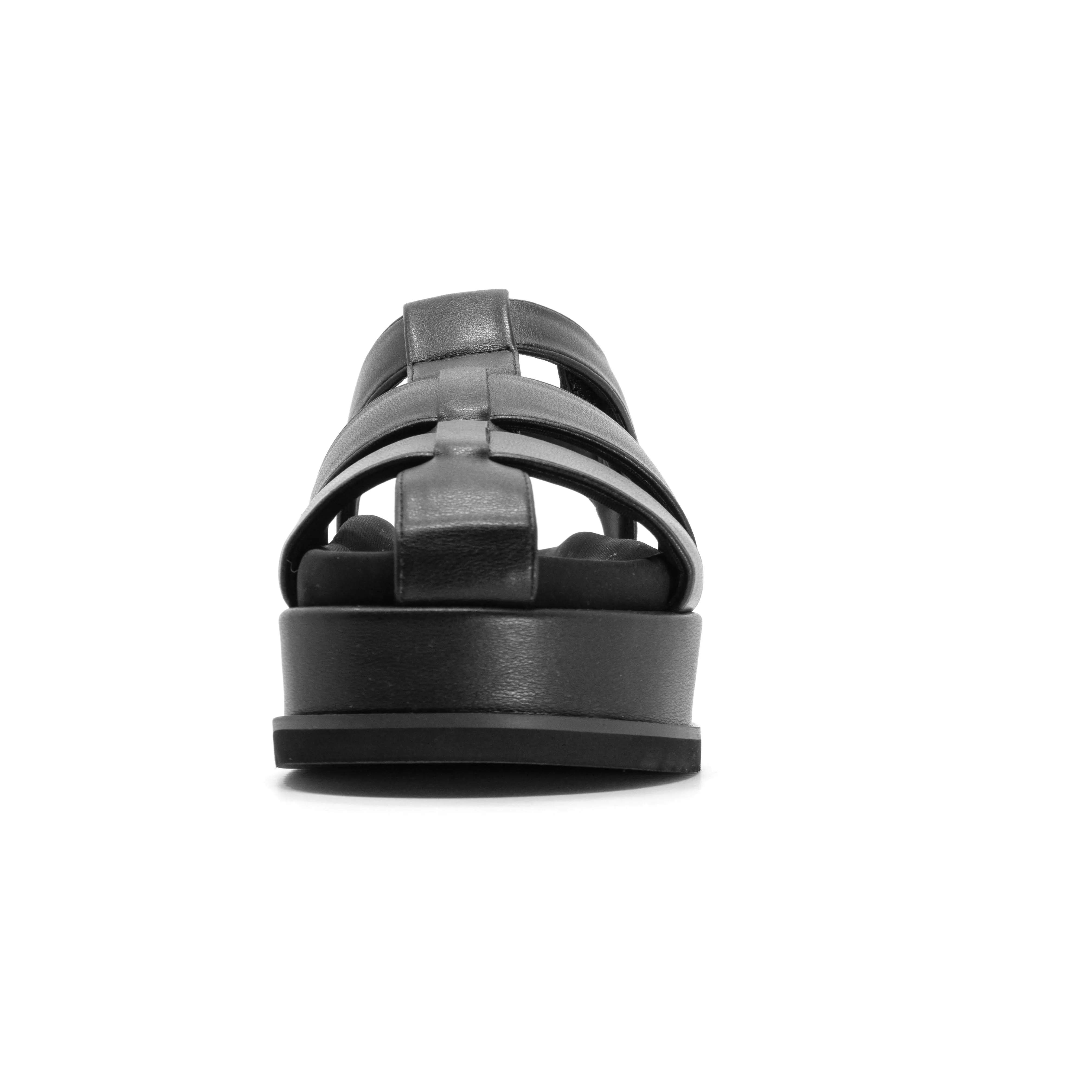 ROAM 90'S STACK PLATFORM BLACK VEGAN LEATHER