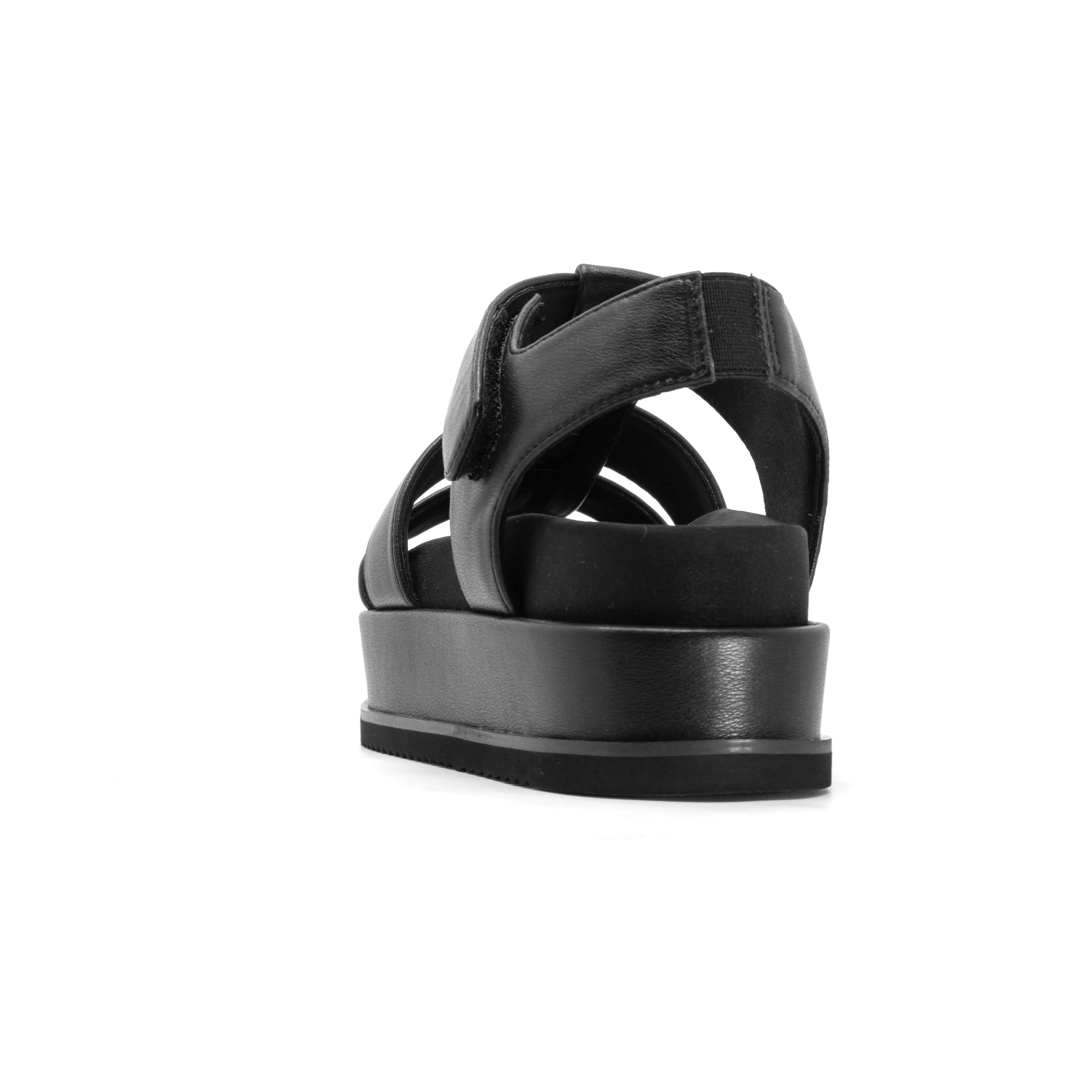 ROAM 90'S STACK PLATFORM BLACK VEGAN LEATHER