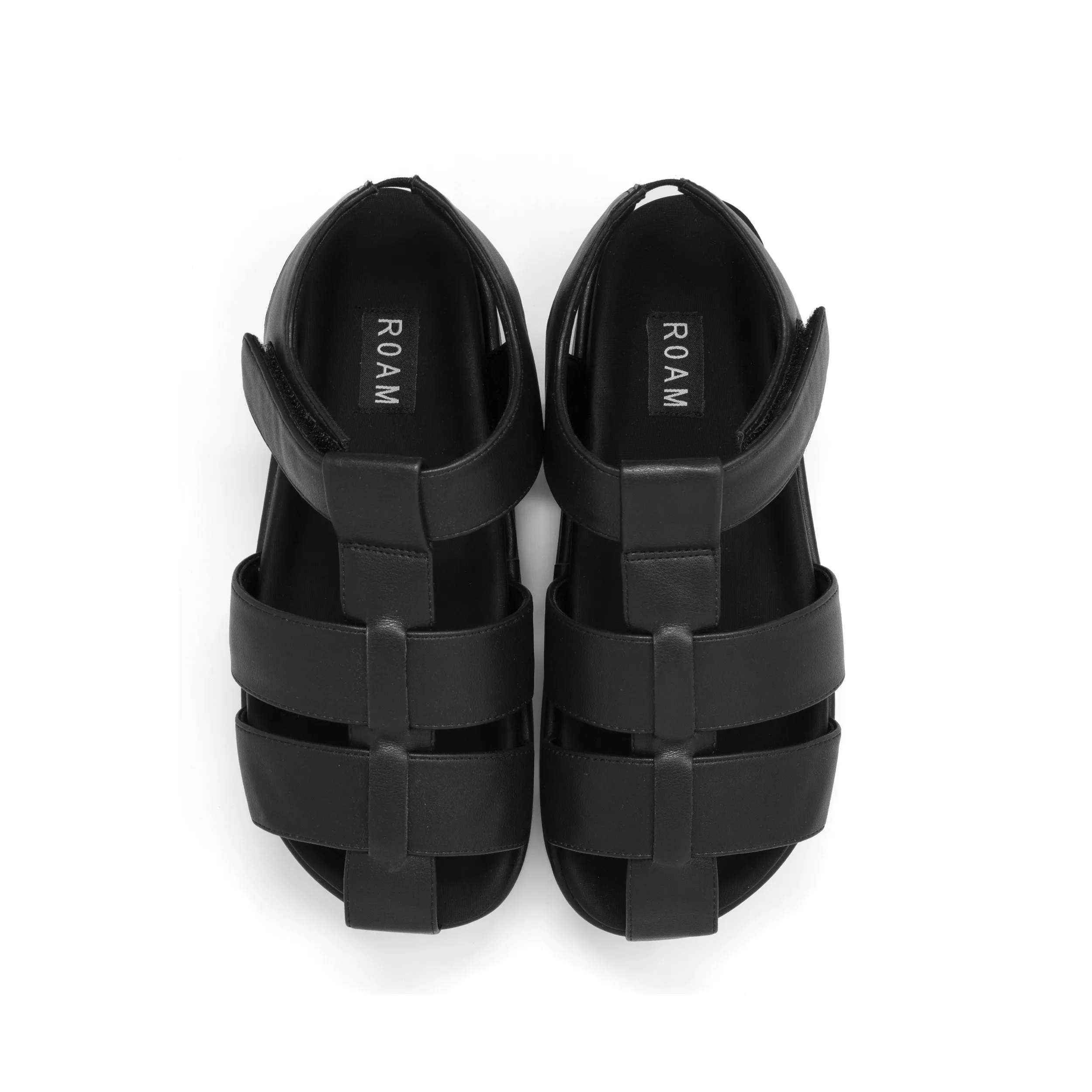 ROAM 90'S STACK PLATFORM BLACK VEGAN LEATHER