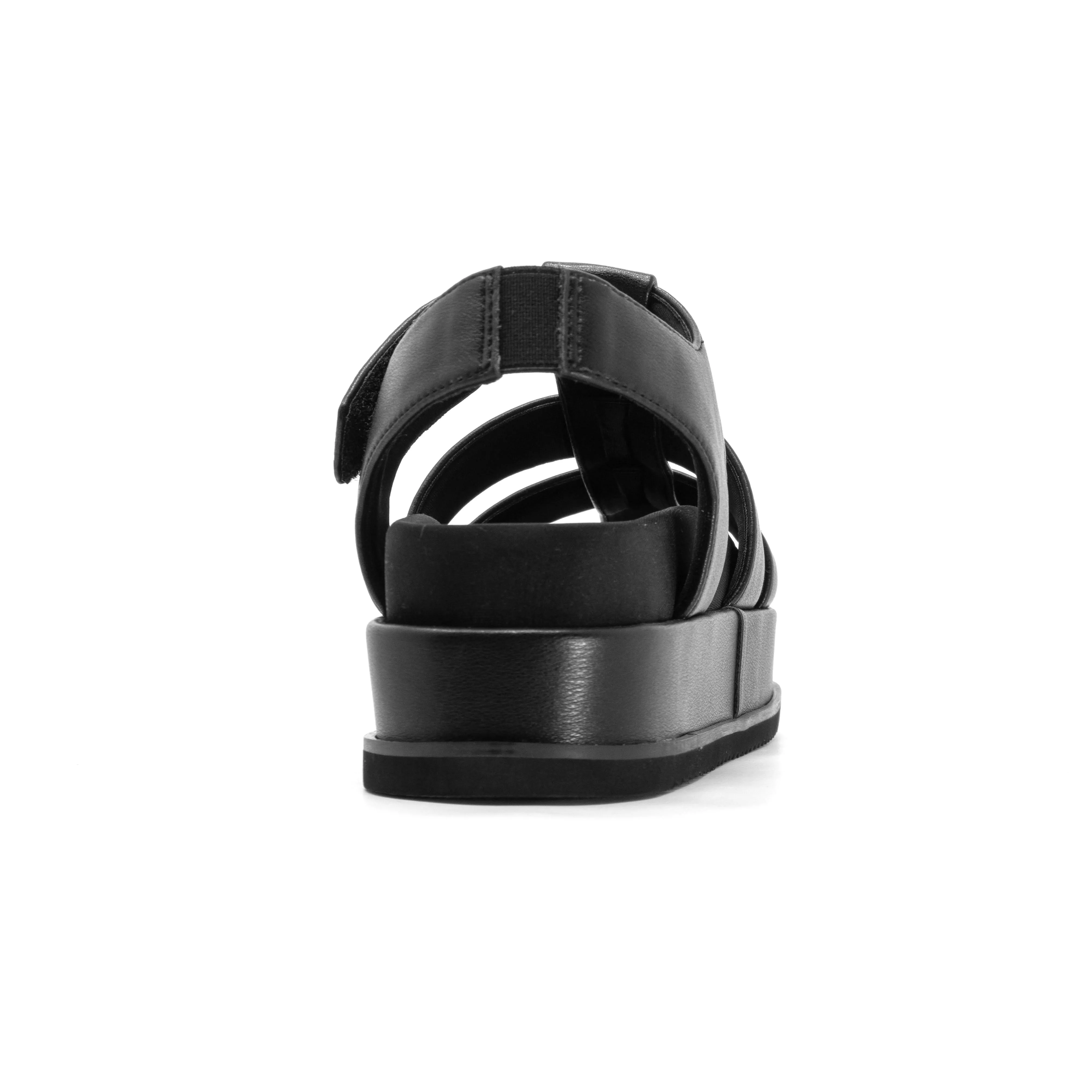 ROAM 90'S STACK PLATFORM BLACK VEGAN LEATHER