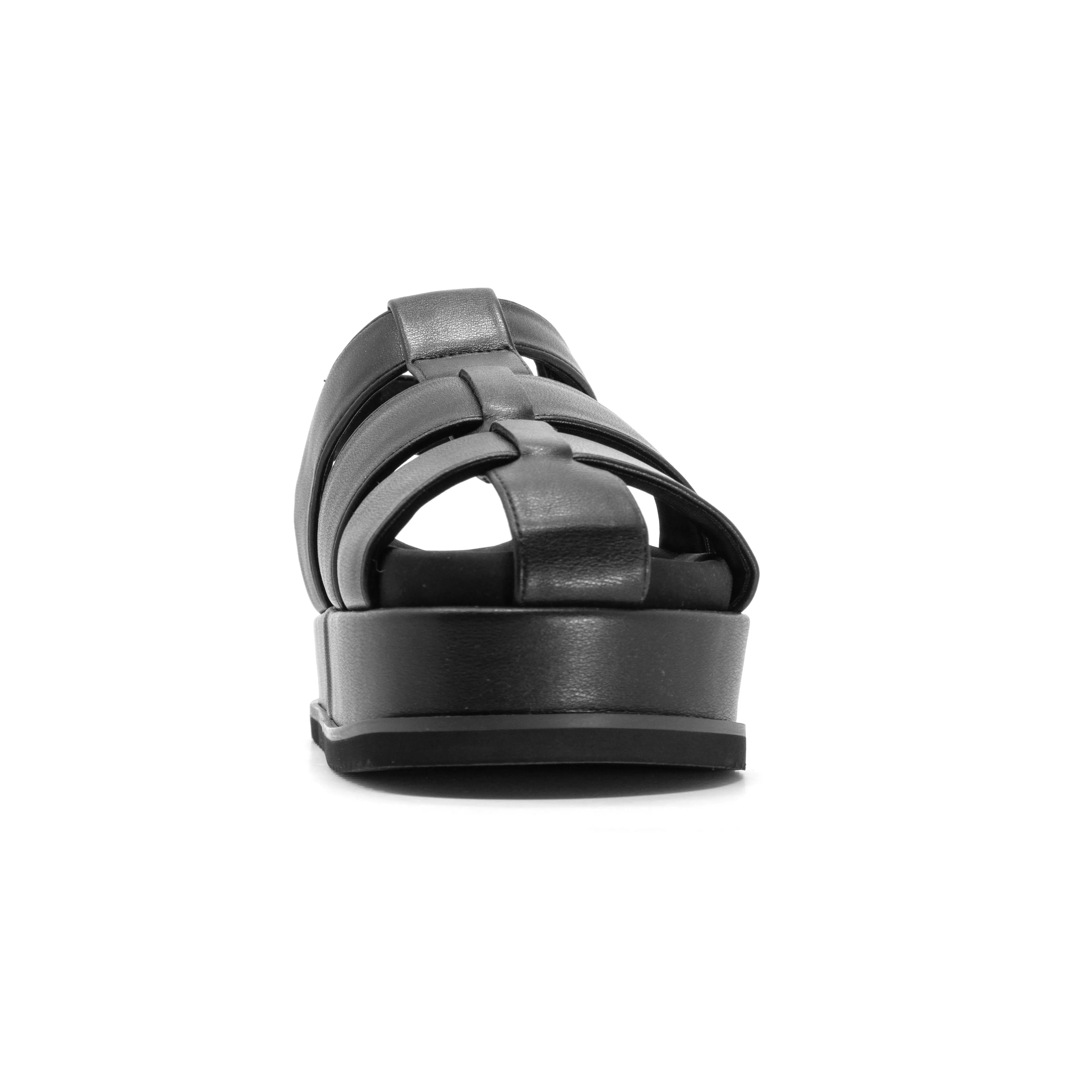 ROAM 90'S STACK PLATFORM BLACK VEGAN LEATHER