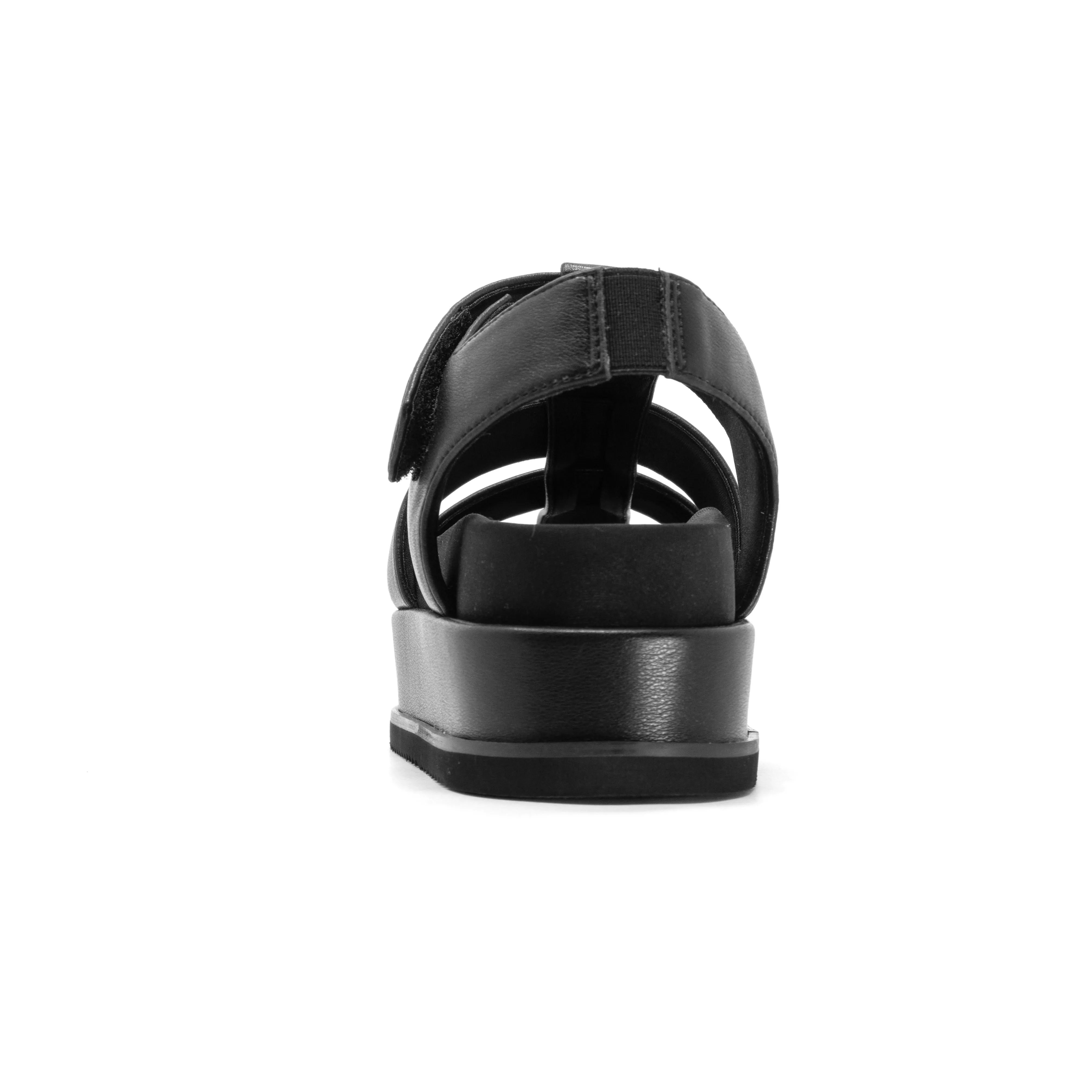 ROAM 90'S STACK PLATFORM BLACK VEGAN LEATHER