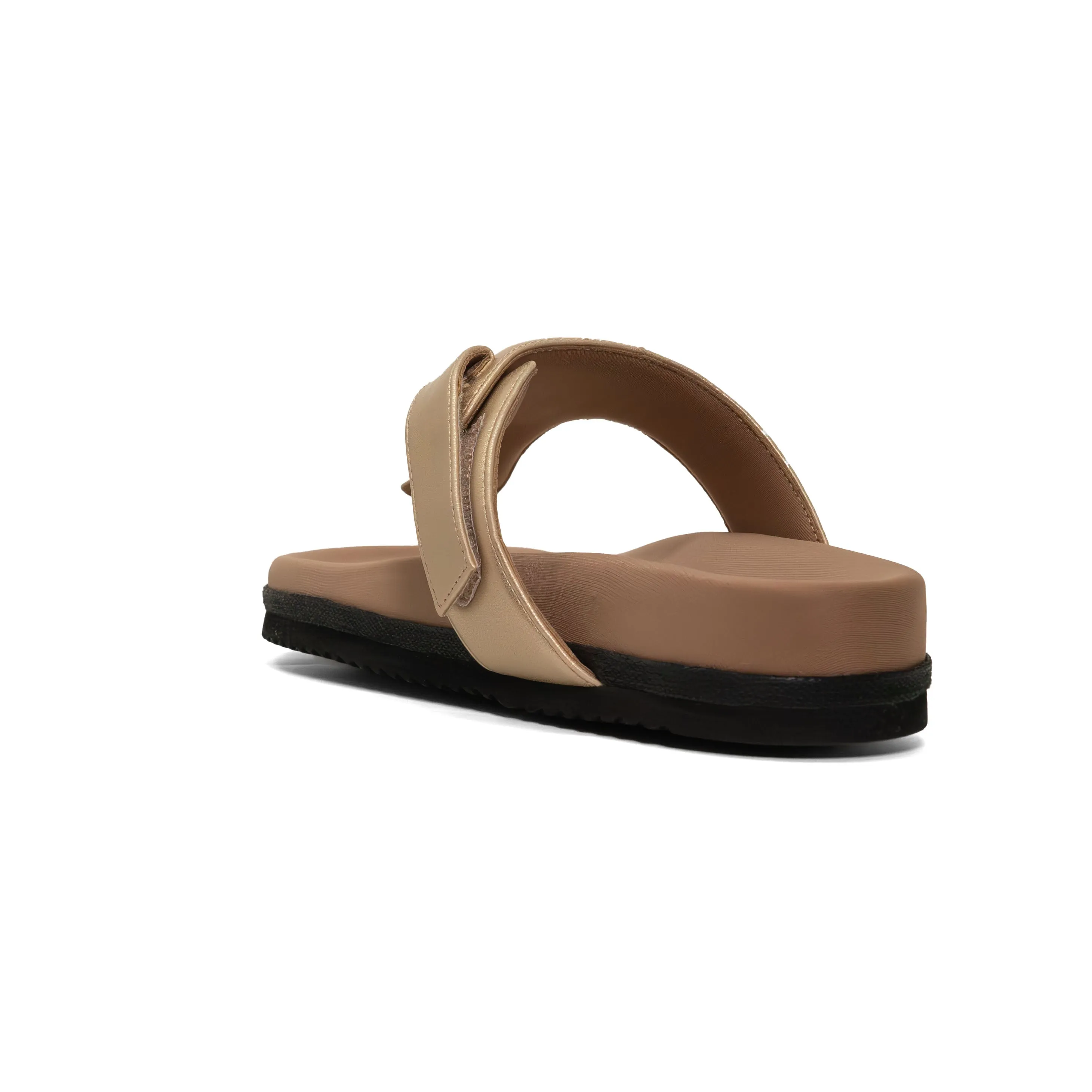 ROAM THE T SANDAL GOLD VEGAN LEATHER