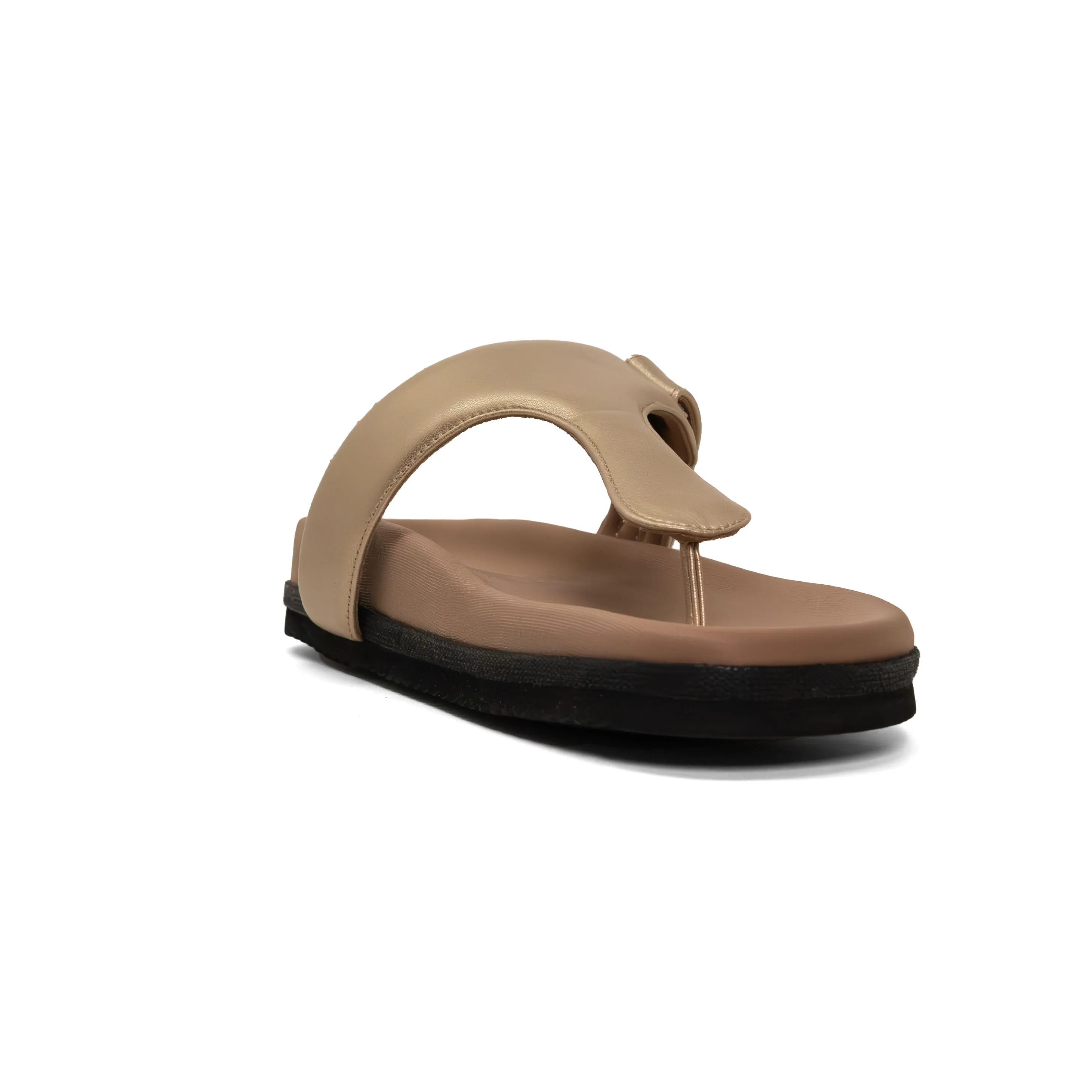 ROAM THE T SANDAL GOLD VEGAN LEATHER