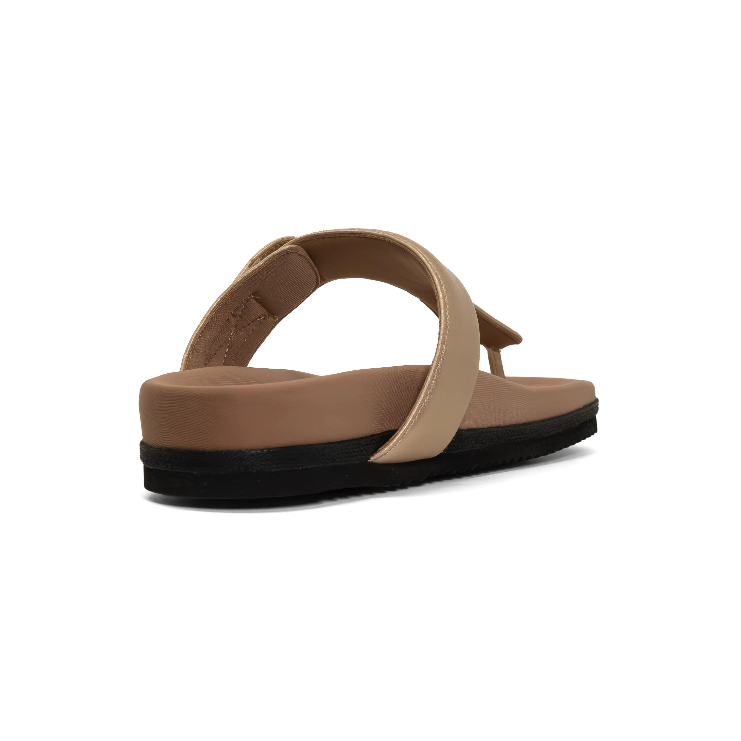 ROAM THE T SANDAL GOLD VEGAN LEATHER