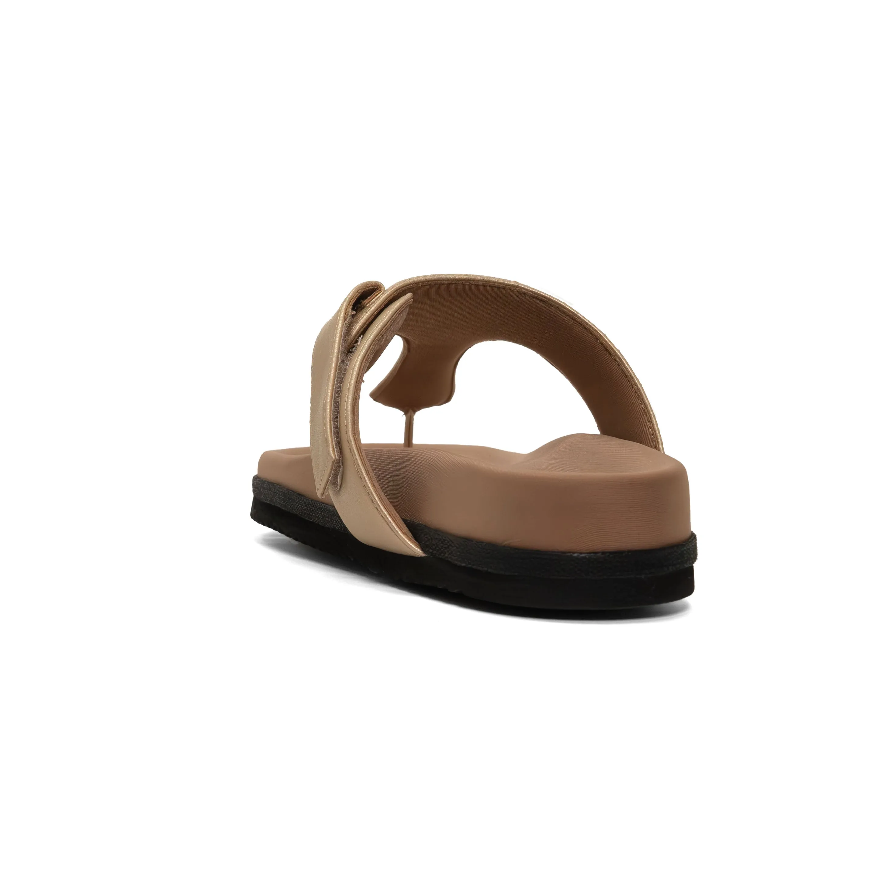 ROAM THE T SANDAL GOLD VEGAN LEATHER
