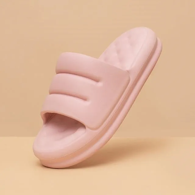 RXFSP Mute EVA Sofa Slides Women Thick Sole Soft Indoor Slippers