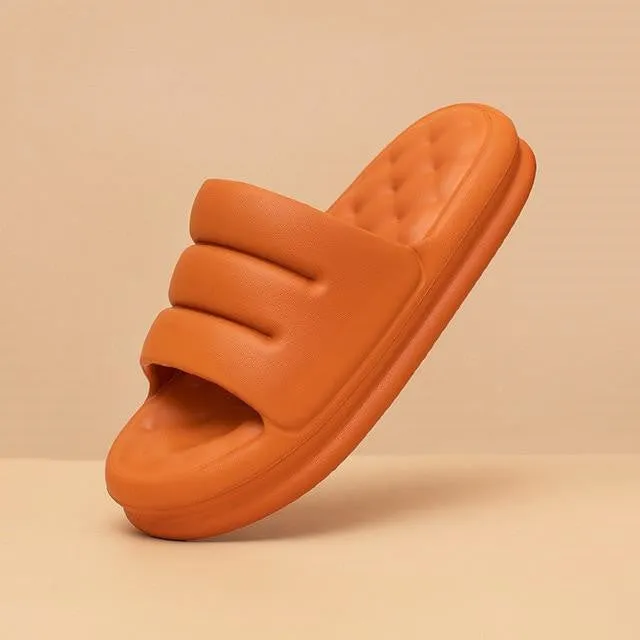 RXFSP Mute EVA Sofa Slides Women Thick Sole Soft Indoor Slippers