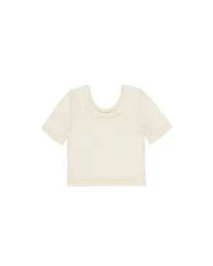 RYLEE   CRU Scallop Tee || Natural