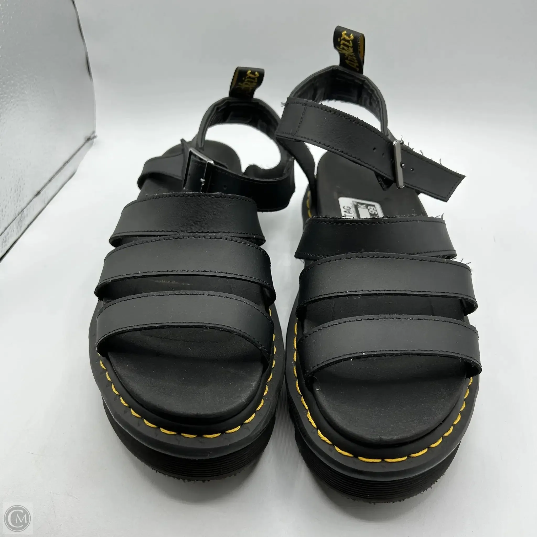 Sandals Flats By Dr Martens In Black, Size: 10