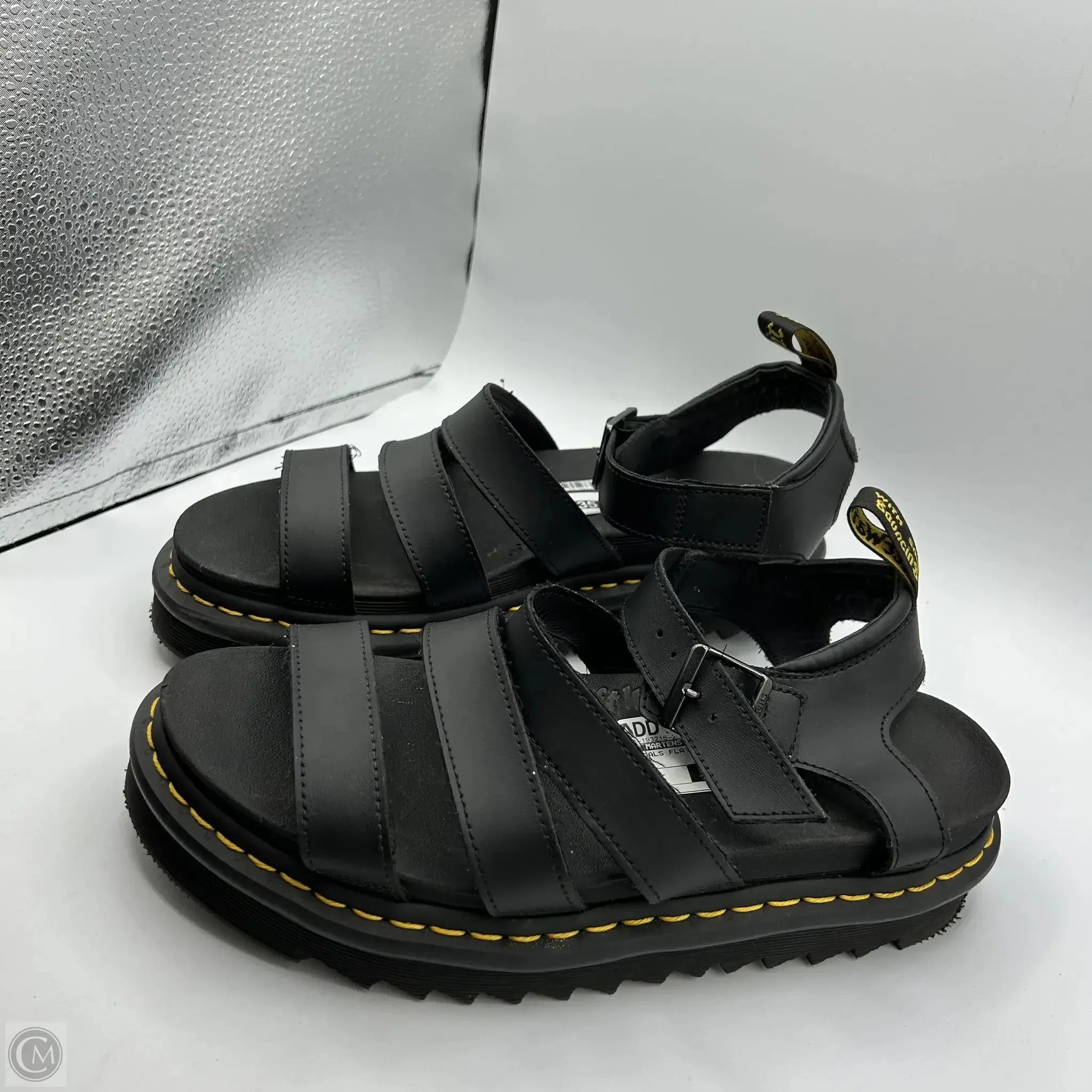 Sandals Flats By Dr Martens In Black, Size: 10