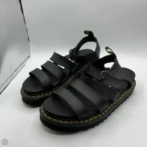 Sandals Flats By Dr Martens In Black, Size: 10