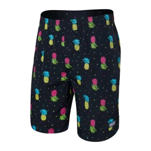 Saxx Mens Go Coastal Classic Volley 7" Swim Short - Pineapple Flip