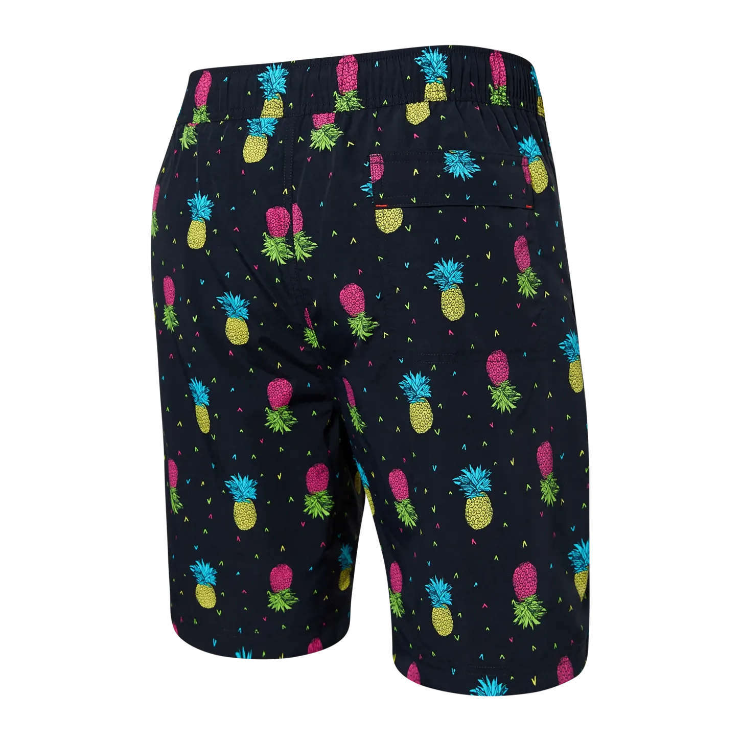 Saxx Mens Go Coastal Classic Volley 7" Swim Short - Pineapple Flip