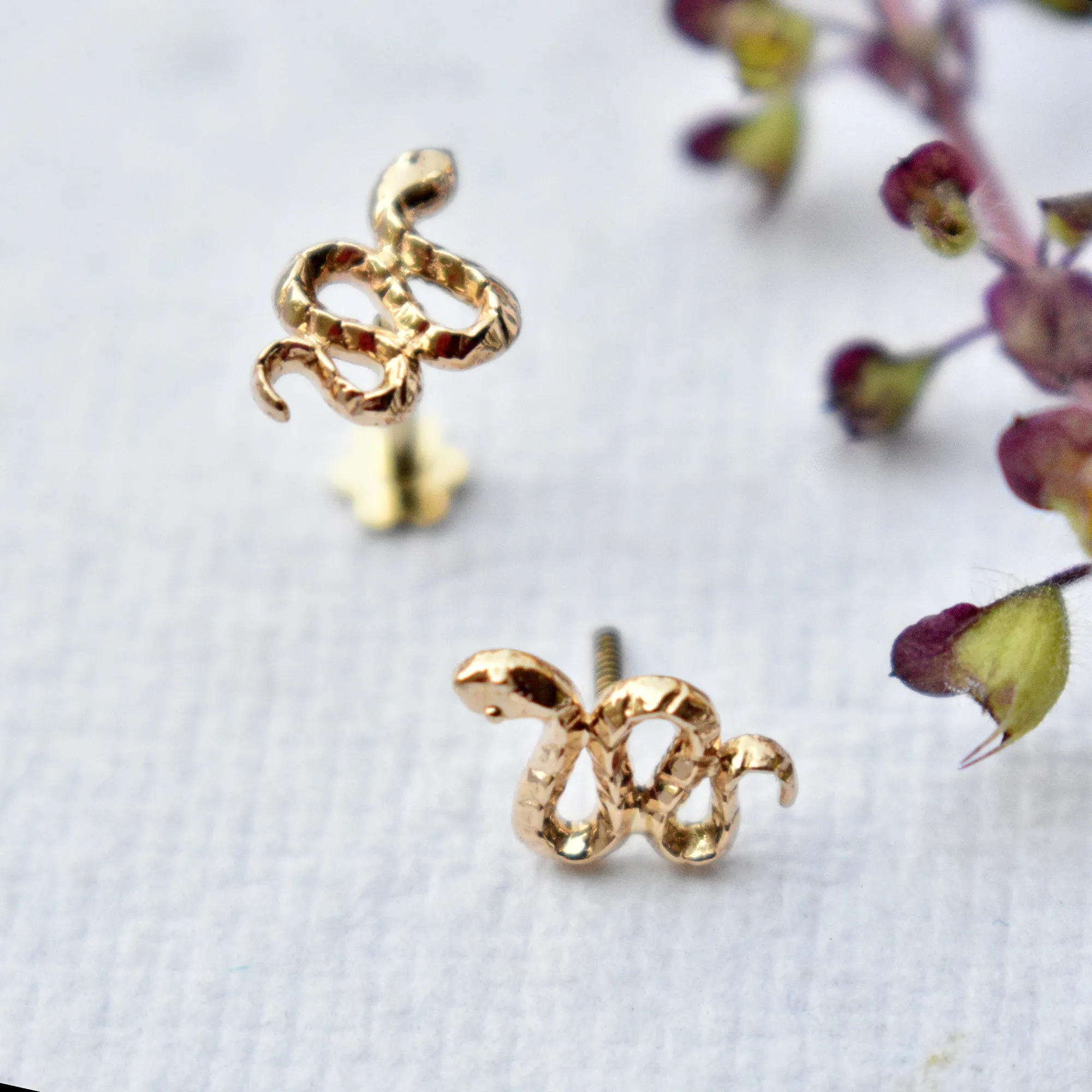 Scaled Snake Earrings