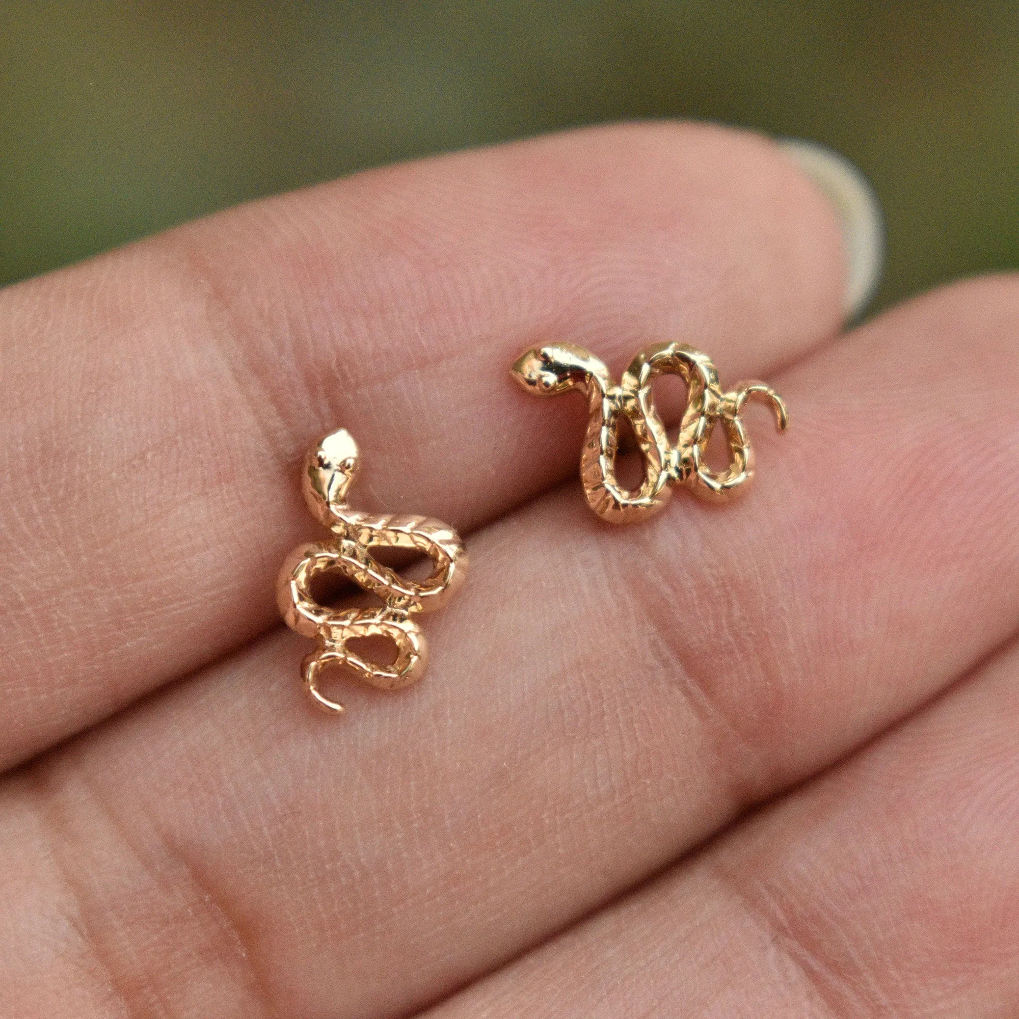 Scaled Snake Earrings